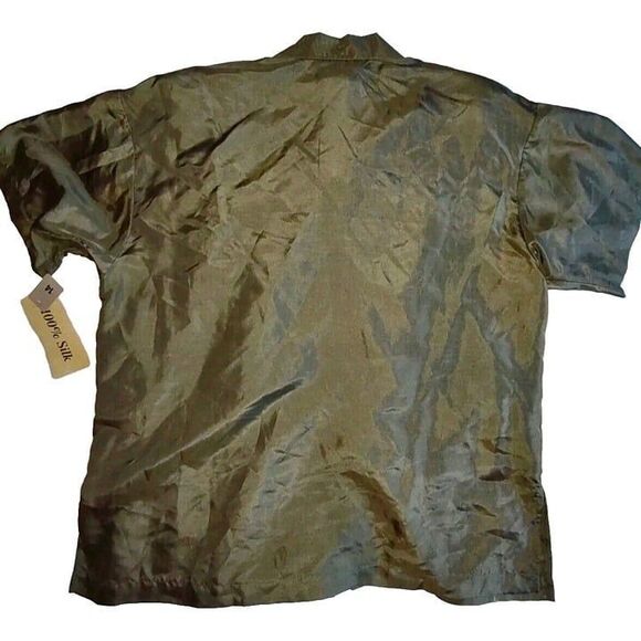 NET Sz 14 Vtg 100% Silk Top & Wrap Skirt Set Outfit Hearts & X's Novelty - Picture 5 of 9